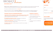 Tablet Screenshot of affiliation.becquet.fr